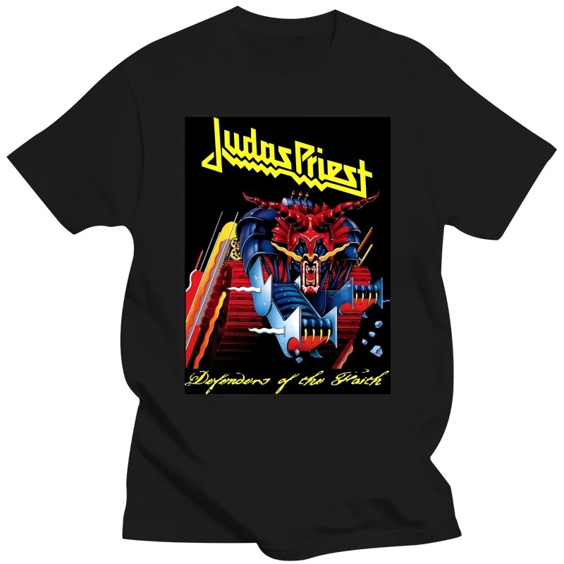 Official Judas Priest Defender Of The Faith T-Shirt British Steel Demolition Fan