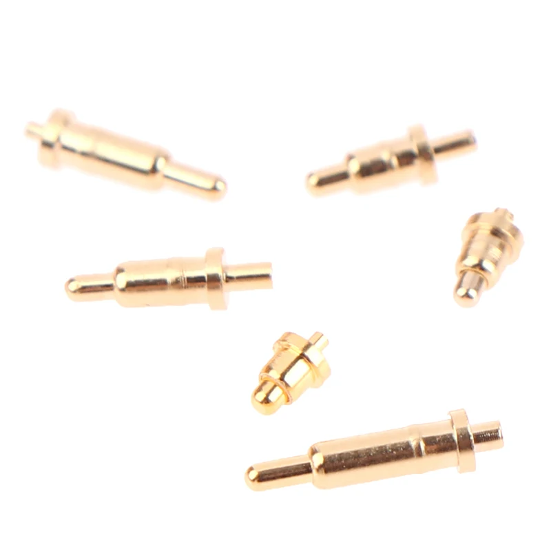 (.) 10Pcs Pogo Pin Connector Pogopin Battery Spring Loaded Contact SMD Needle PCB 3 4 5 6 7 8 9 10 12 14 MM Test Prob