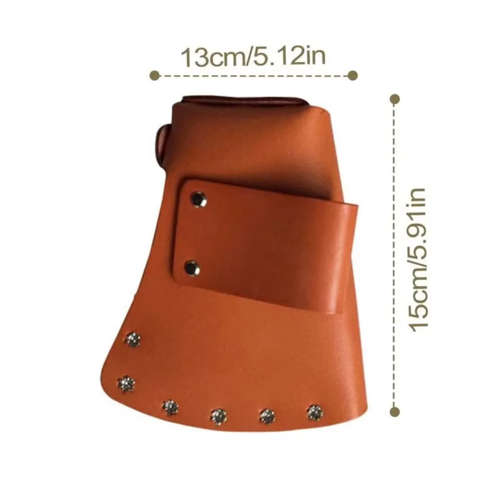 Portable Axe Head Leather Protection Covers Make Your Hatchet With Adjustable Safety For Lumberjacks Working Outdoors