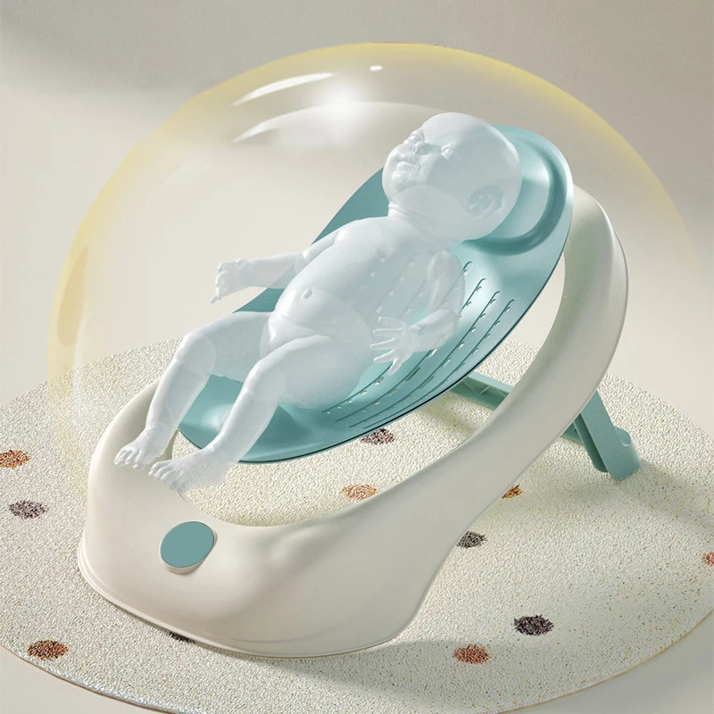 Baignoire pliable simple pour bébé, baignoire pour bébés, support antidérapant, filet de douche pour nouveau-né, siège, accessoires de soins pour