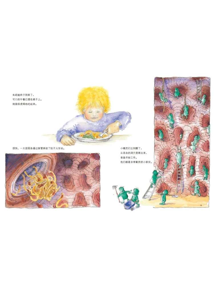 Book-Winshare German Selected Science Picture Book There Is a Train Station in My Stomach 30th Anniversary Edition