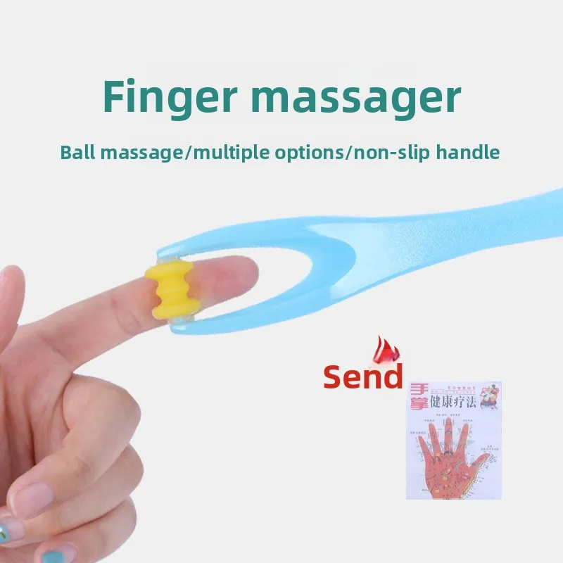 

Finger Massager Roller with 6 Wheels, Hand Therapy for Joint Stiffness & Stress Relief, Portable Design