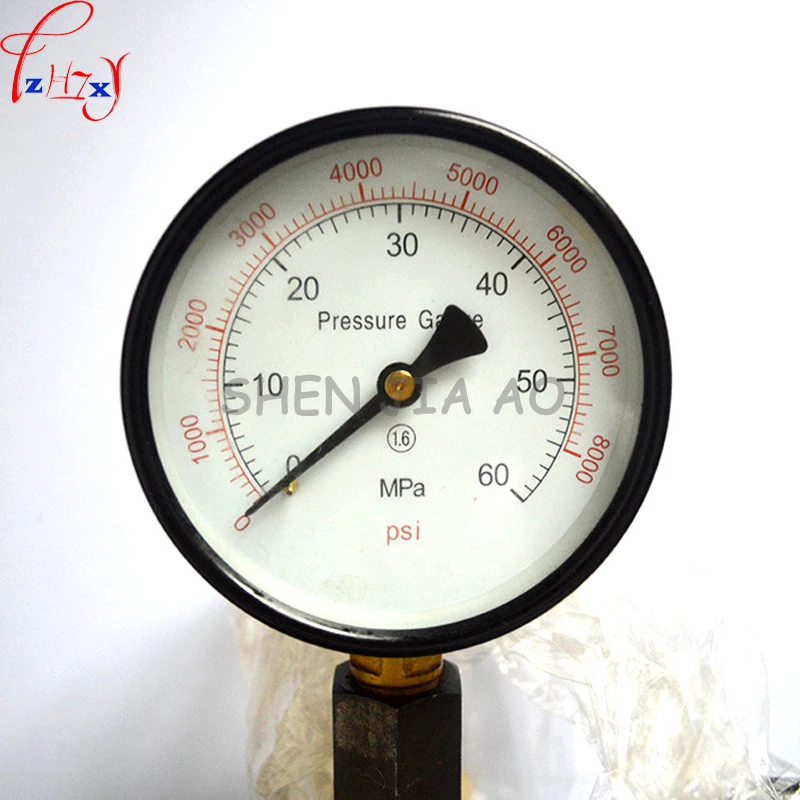 1PC Injector Tester S60H Hand Pressure Calibrator 60 Mpa School Nipple Tool Test Bench Checker Nozzle Tester