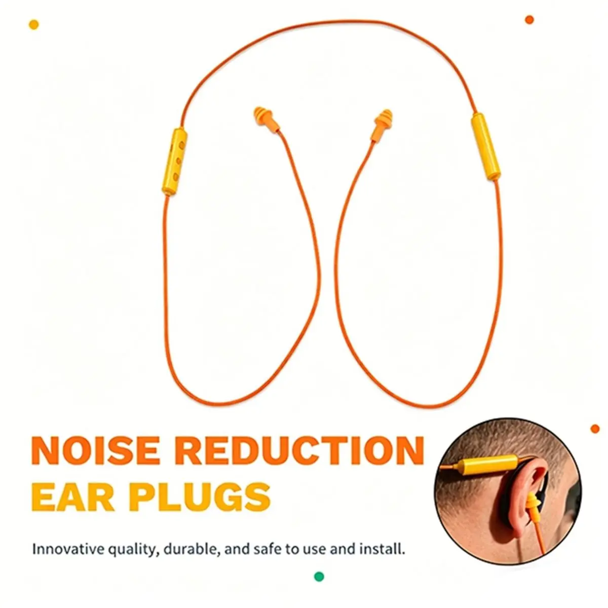HOUSEHOLD*GOOD Bluetooth Earplugs for Work Ear Plugs Earphone Headphones Noise Suppression Hearing for Construction Noisy Places