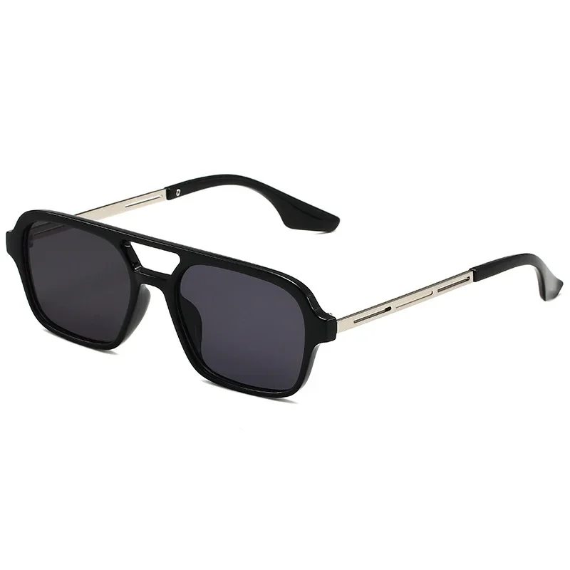 Small Frame Square Sunglasses Woman Brand Designer Fashion Luxury Sun Glasses Female Vintage Hollow Leopard Blue Oculos De Sol