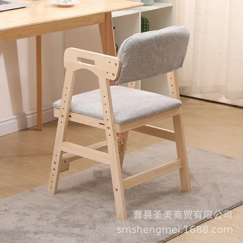 Children Learn To Lift Solid Wooden Chairs