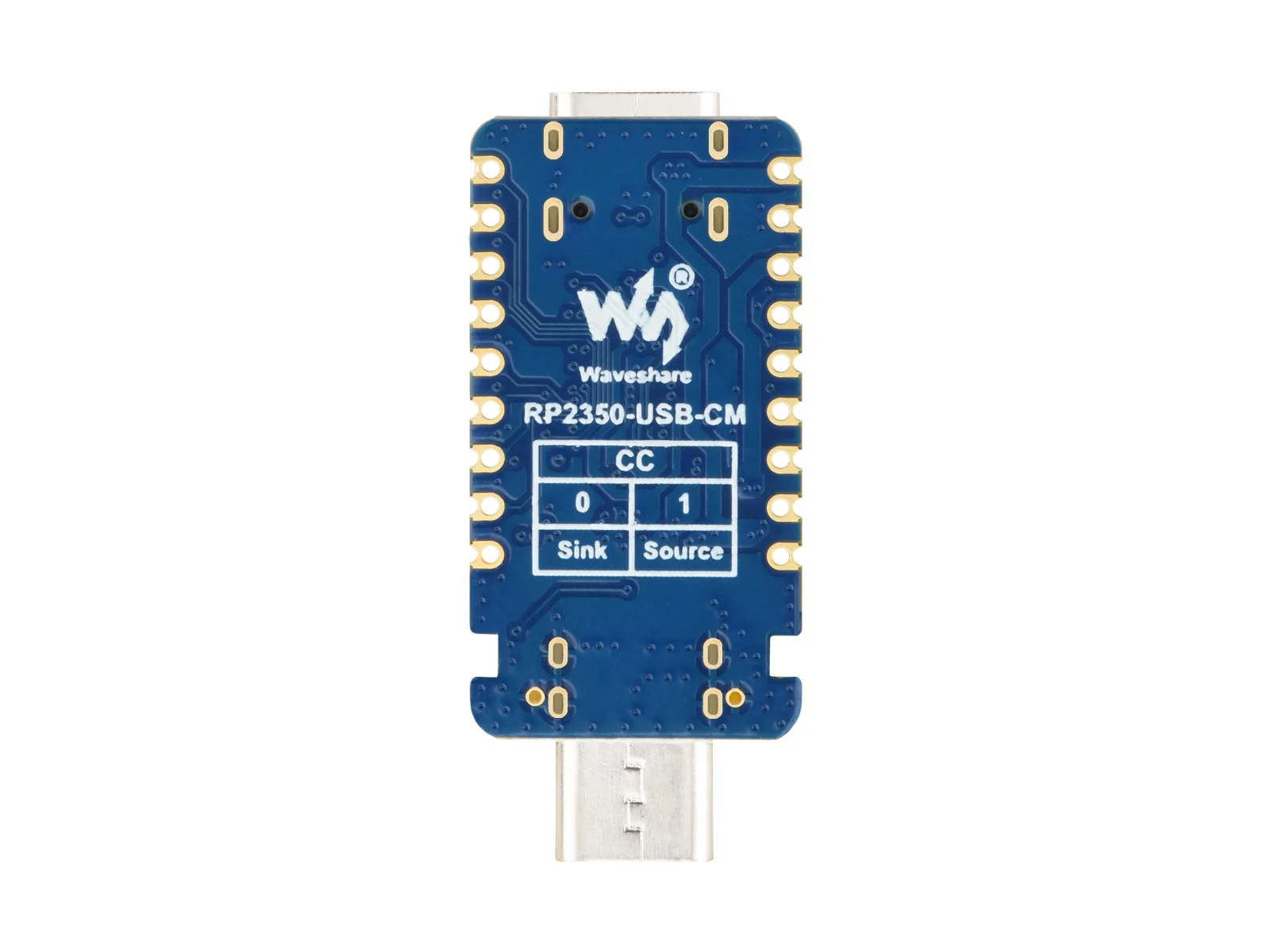 RP2350A‑Basis Microcontroller Dev Board with USB‑C Port, Dual‑Core & Dual‑Architecture Chip, Raspberry Pi RP2350 Core Dev Module