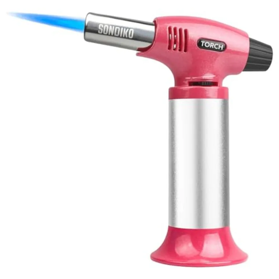 

Бутановая горелка PS400, кухонная горелка для культивирования, многоразовая зажигалка с предохранительным замком, непрерывно пламя для приготовления крема Brul