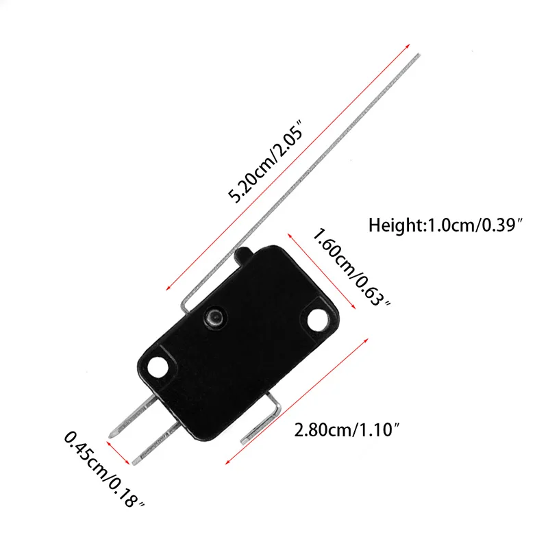 5Pcs KW7-9 Micro Limit Long Hinge Lever Type SPDT Action Button Push Dropship