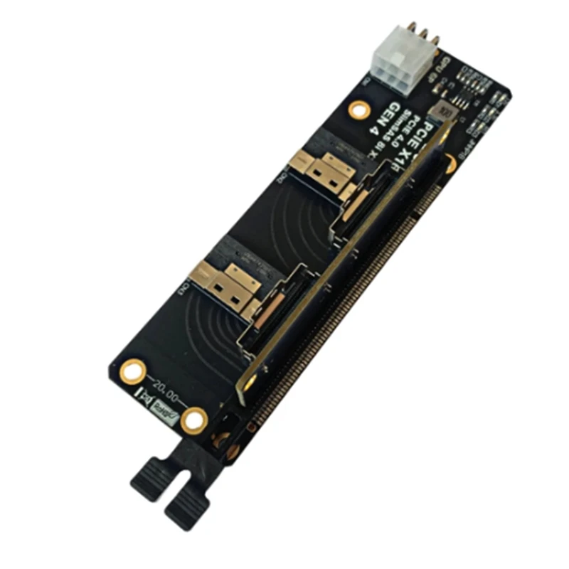 

Gen4 2-портовая плата Slimsas 8I X2 к слоту PCIE 4.0 X16 для захвата видеокарты сетевой карты
