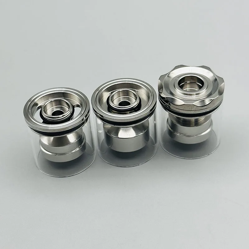 vape Diplomat Top Fill Short Tank Replacement 3pcs Chambers Set With Top Fill Short Tank Glass For Diplomat RDL RTA Atomizer