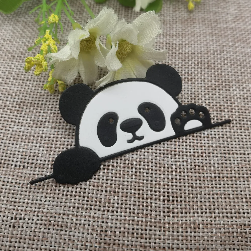 Śliczne panda wykrojniki zwierząt szablony dla DIY Scrapbooking dekoracyjne wytłaczanie rzemieślnicze szablon sztancowanie