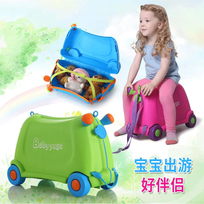 

Children's suitcase with wheels Travel luggage box Children storage case baby toy box cute carry on luggage children's supplies