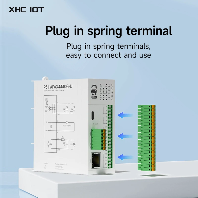 Profinet 원격 lO 모듈 XHCIOT P31 시리즈 지원 Botu/STEP 7 통신 획득 Modbus RTU 산업용 등급