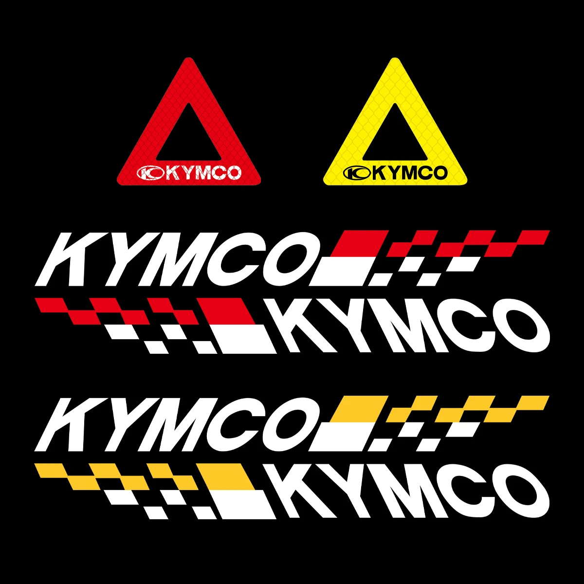 

Для мотоциклов и скутеров KYMCO AK550, 575, Agility, Compagno, Downtown, Xciting: светоотражающие виниловые наклейки и декоративные элементы для кузова.