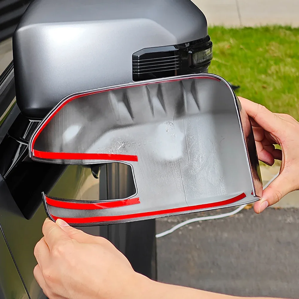 For Chery Jetour Traveler T2 2023 2024 2025  Abs Mirror Cover Stickers Car Exterior Reverse Mirror Shell Sticker Fit Accessories