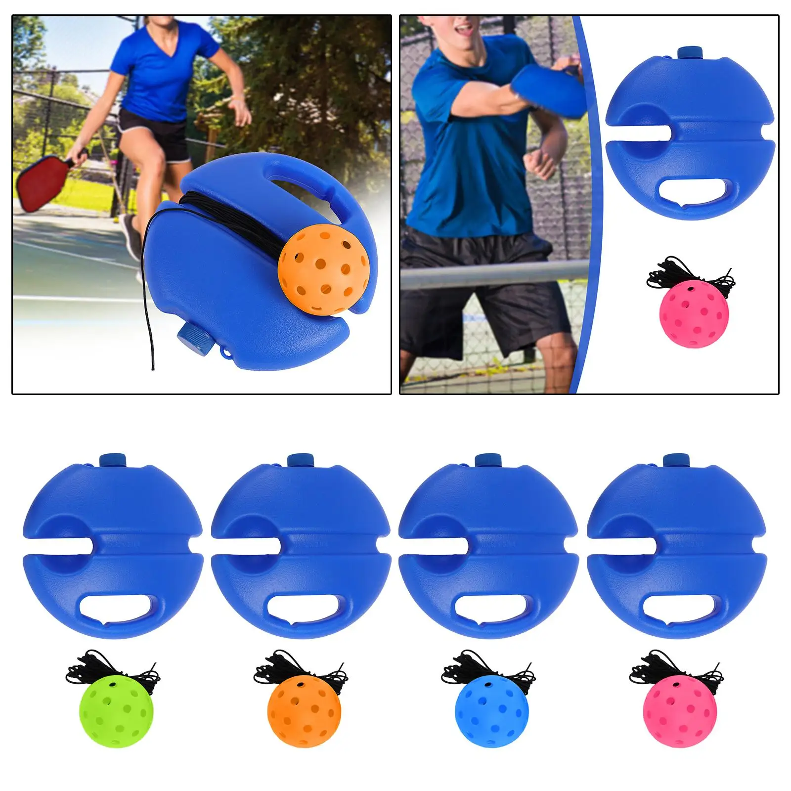 Pickleball Trainer Pickleball ball with rope for exercise training for