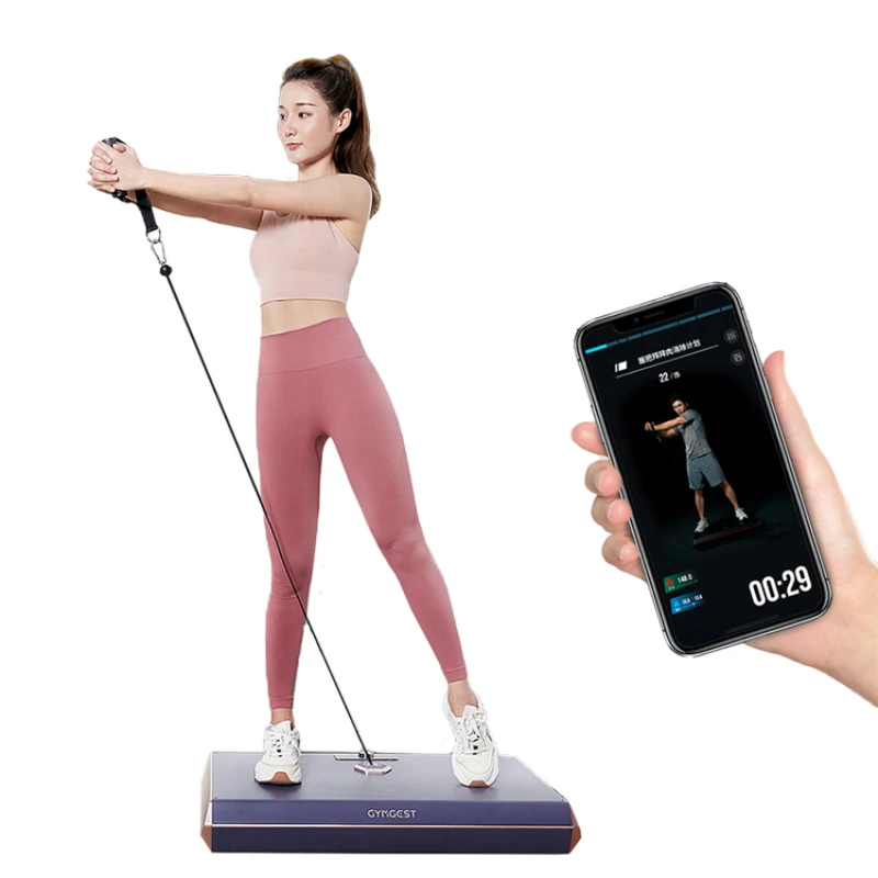 Adjustable Free Installation Smart Home Workout Station with Guidance and Courses