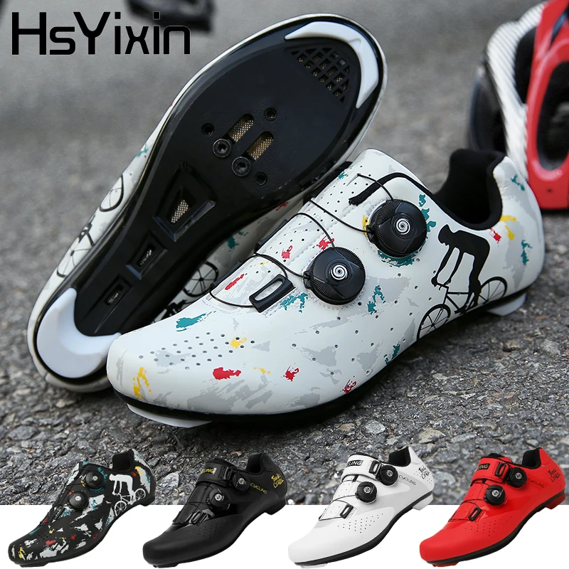 

Professional Cycling Shoes Road Bike Men Racing Race Self-locking Speed Bike Sneakers Women Spd Non-slip Flat MTB Cycling Shoes