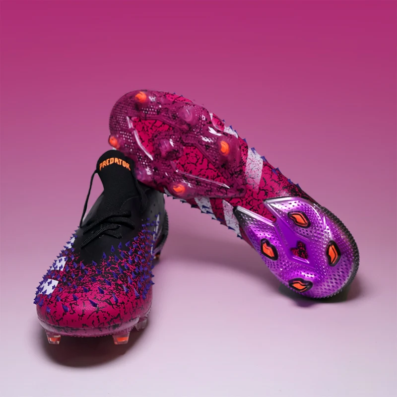 

X-H4 Classic Mens Soccer Shoes Lace-up Turf Soccer Cleats for Youth Sneakers TF/FG Training Football Boots Chuteira Campo 39-45