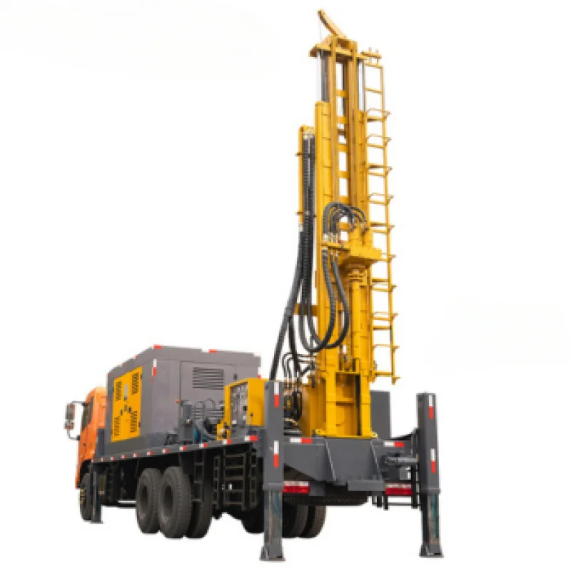 Crawler Hydraulic Borehole Water Well Drilling Machine Rig 100M/200M/300M/400M For Natural Mine Pump Engine Core Components