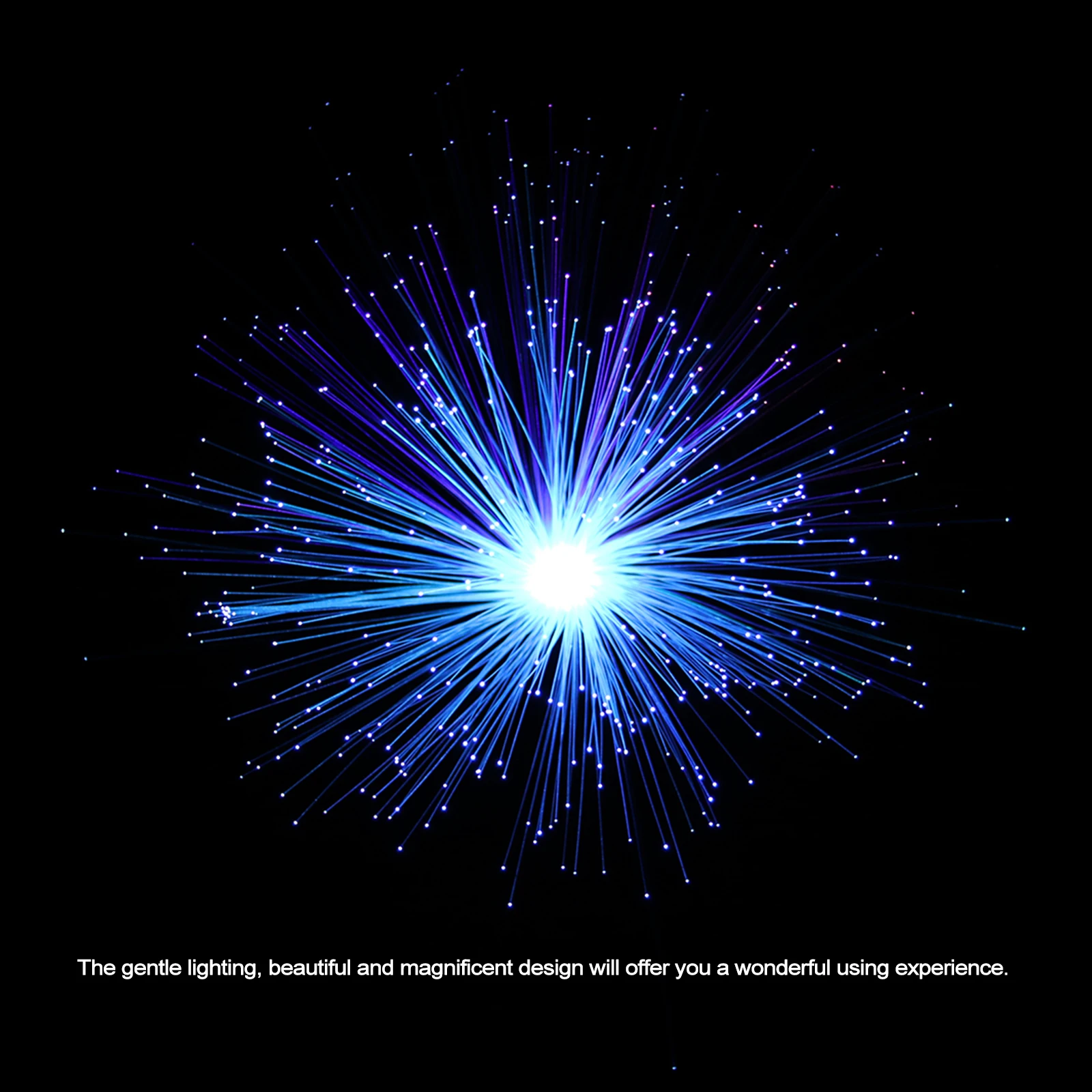 Optical Fiber Night Lamp Colorful LED Changing Romantic Desktop Light Home Decor Exquisite Chic Table Lamp Bedside Lighting