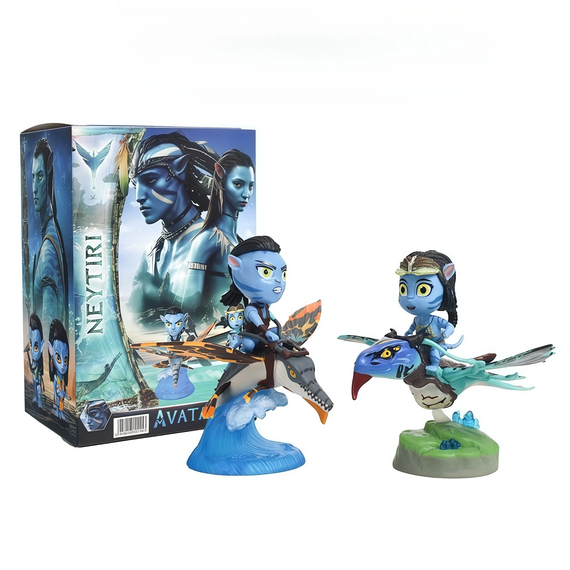 Nouveau Q-version Avatar eau route Figurine à la mode dessin animé poupée voiture Figurine PVC modèle jouet boîte aveugle Figurine