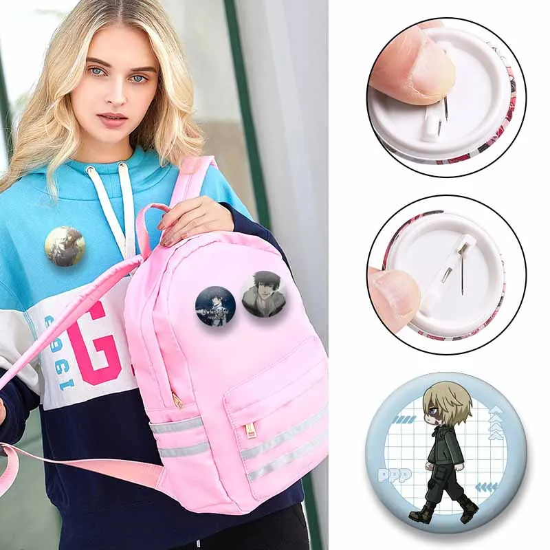 Cartoon Role Playing Badges Anime Psycho-Pass Coin Brooch DIY Backpack Clothes Shoes Decoration  Lapel Pins Jewelry Accessories