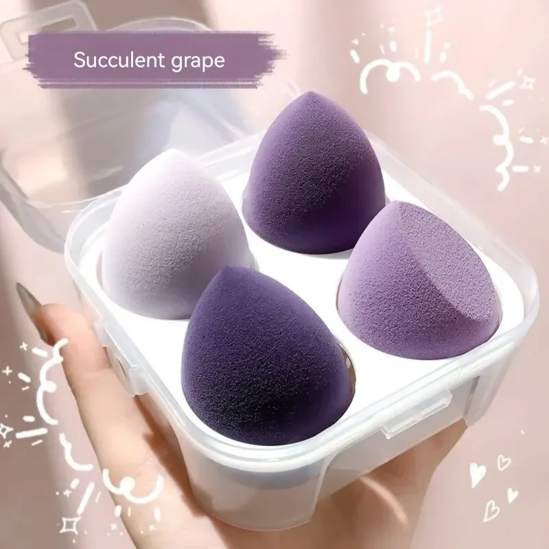 4PCS Beauty Eggs Set Seamless Smudging More Hygienic Prevents Bacteria Buildup Create A Flawless Makeup Look Beauty Egg Case