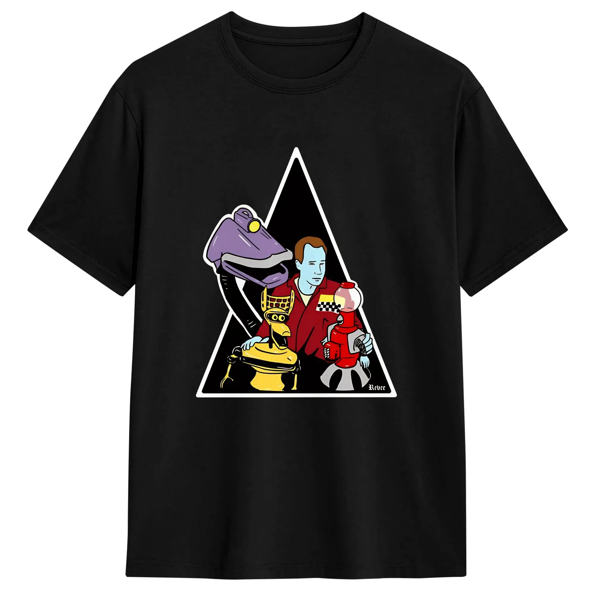 Men T-Shirts MST3K  Explore Vintage 100% Cotton Tee Shirt Short Sleeve  T Shirt Crewneck Clothing Printed