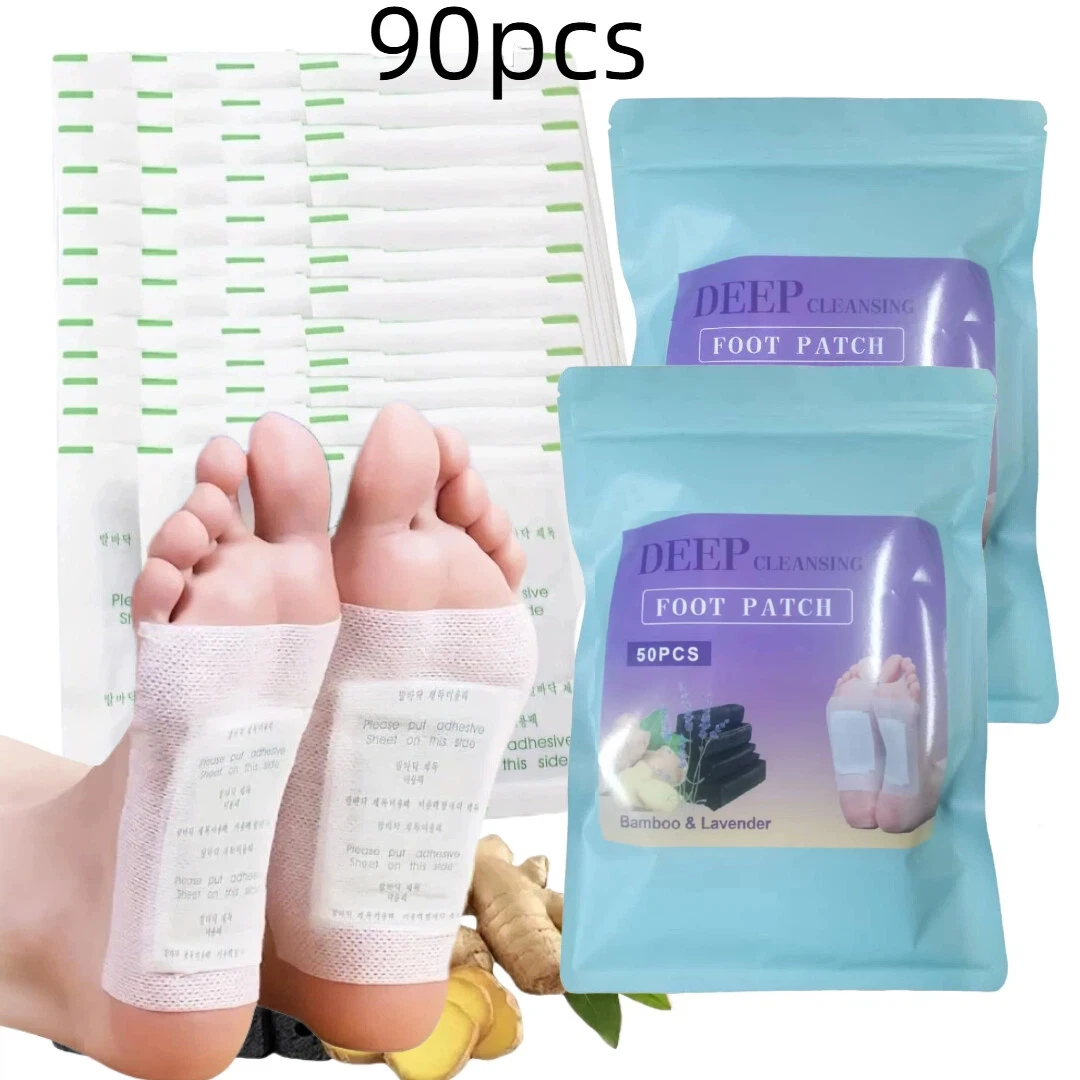 

90PCS Natural Detox Foot Patches Stress Relief Feet Deep Sleep Herbal Detox Sticker Relieve Stress For Foot Care Tools