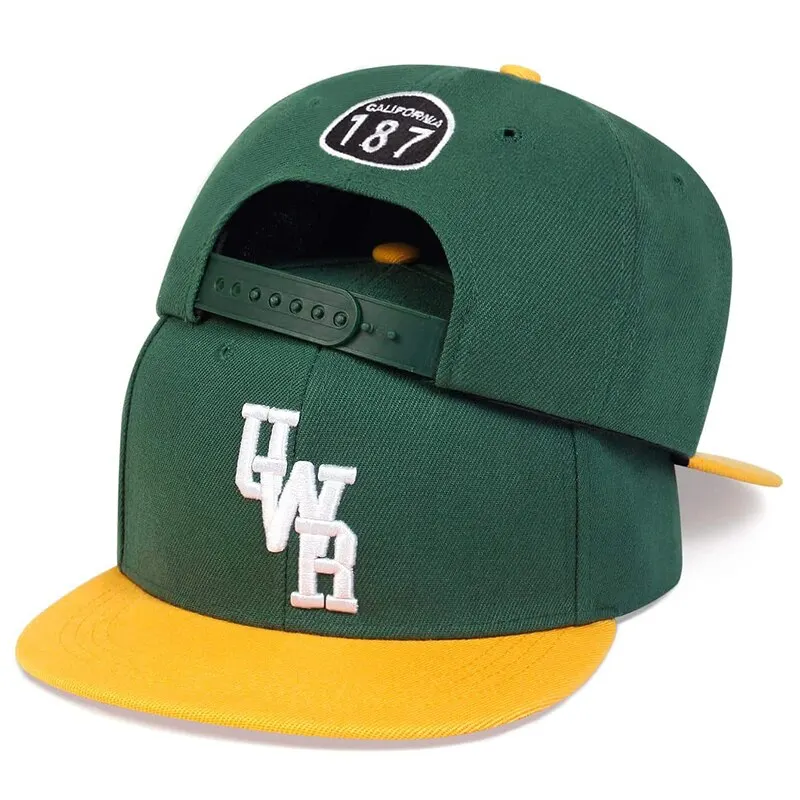 High Quality New Fashion Hip Hop Hat Newest UWR Embroidery Snapback Caps Letter Men Women Baseball Cap Adult Casual Sun Hat