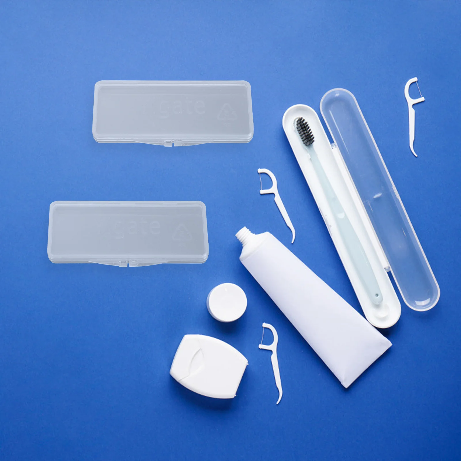 

10 шт., коробка для зубной нити, портативный пластиковый держатель для зубочисток, органайзер, экономия места, удобный диспенсер для дома, путешествий на открытом воздухе