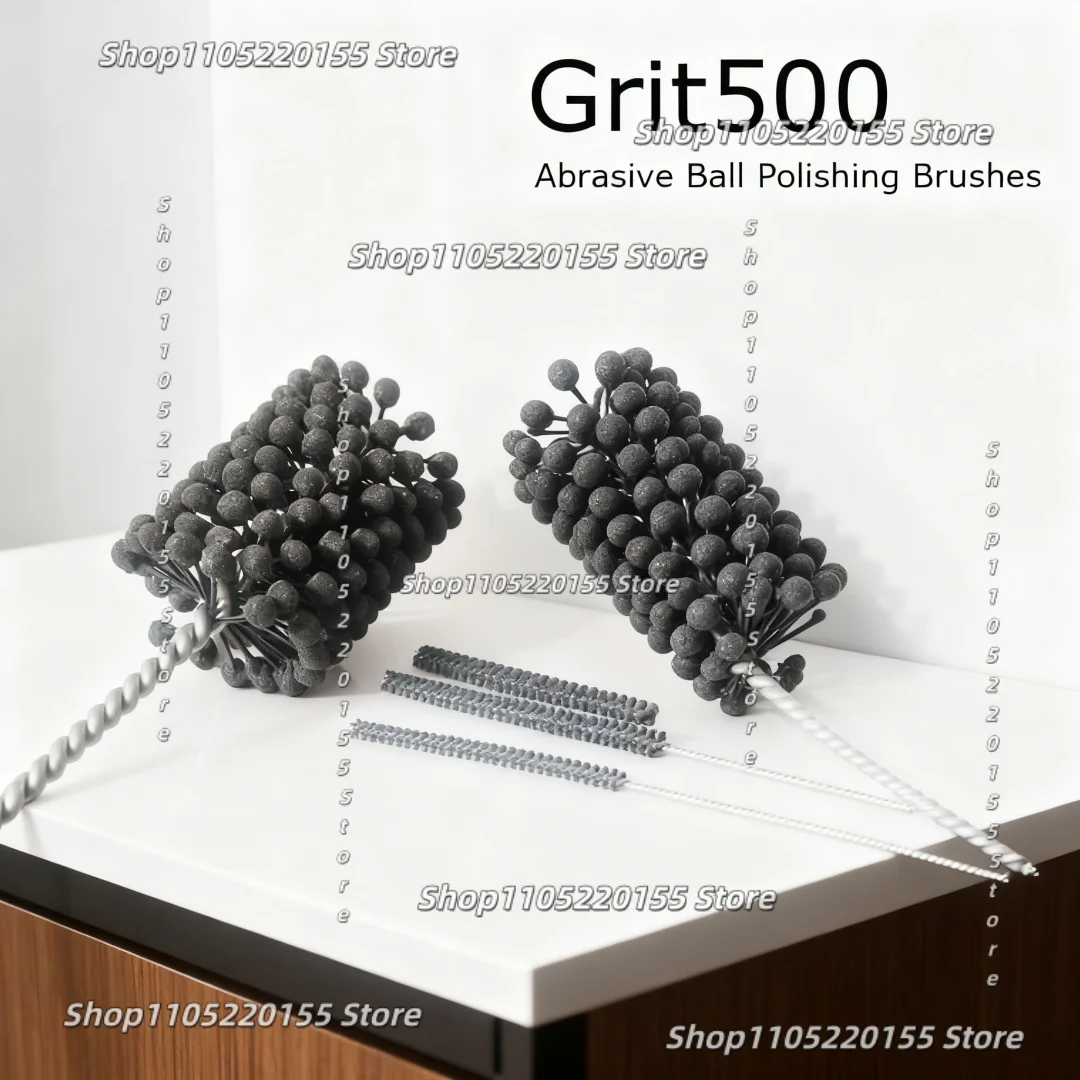 Φ3.5-55mm Grit 500 Flexible Cylinder Honing Abrasive Ball Polishing Brushes for Steel Stainless Steel Cast Iron Deburring