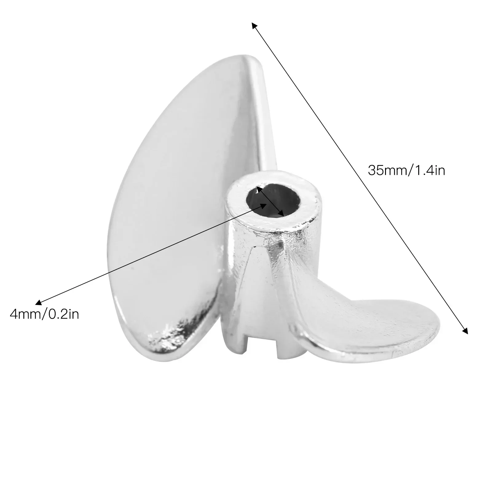 Controle remoto brinquedo acessório para RC Boat, 2 lâminas hélice apto para FeiLun FT016 FT007 FT012 FT009 FT011 FT010 FT016, 35mm