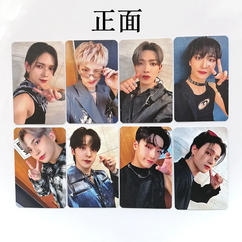 Ateez EP.2โลก: Outlaw โปสการ์ดใบเดียวกันบัตรขนาดเล็กรอบๆ