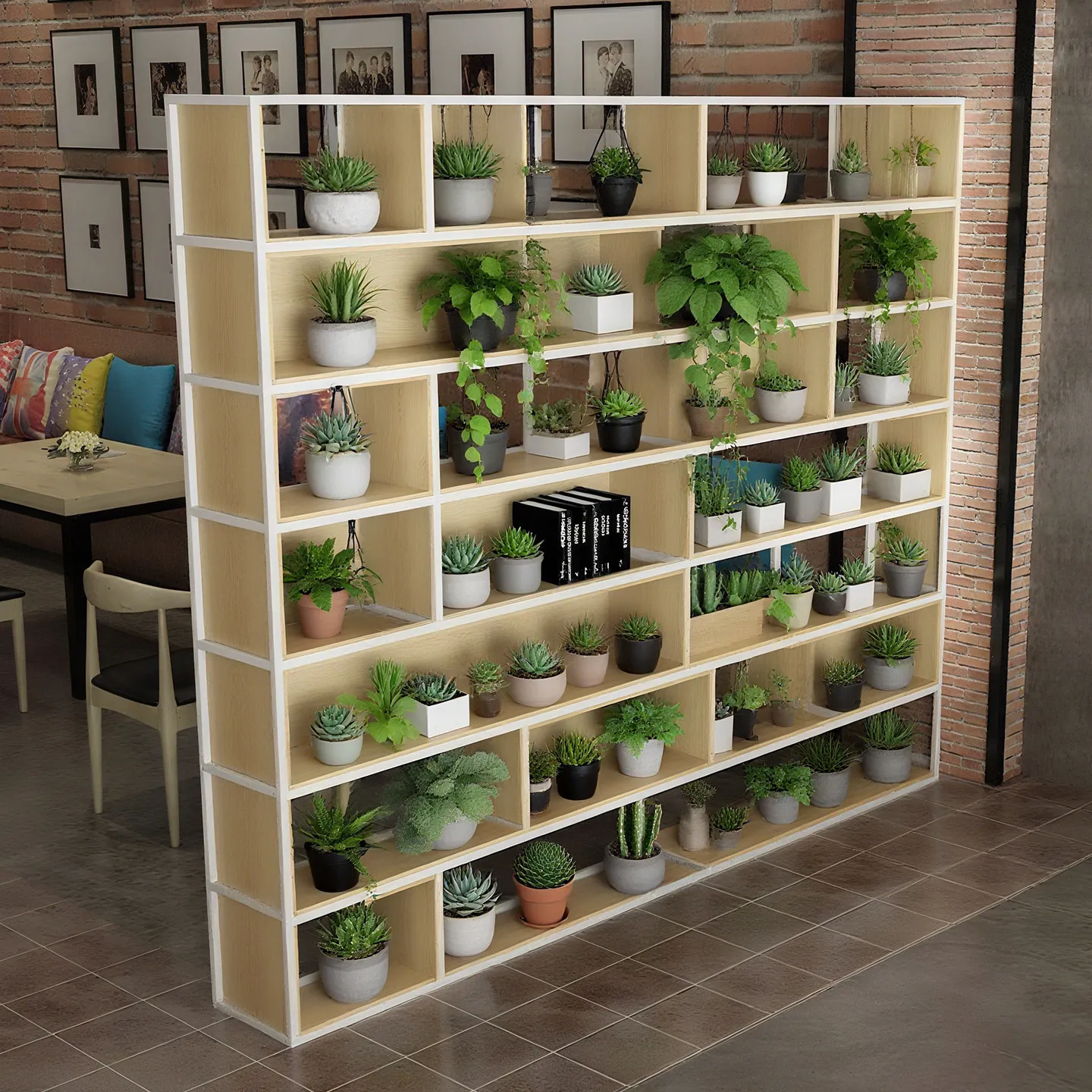Wrought iron flower stand Floor-to-ceiling indoor living room Balcony flower pot shelf Multi-layer bookshelf Solid