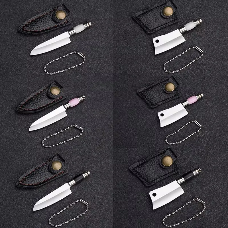 EDC Mini Knife Sharp Small Kitchen Knife Camping Mini Keychain Pendant Unpacking Box Knife