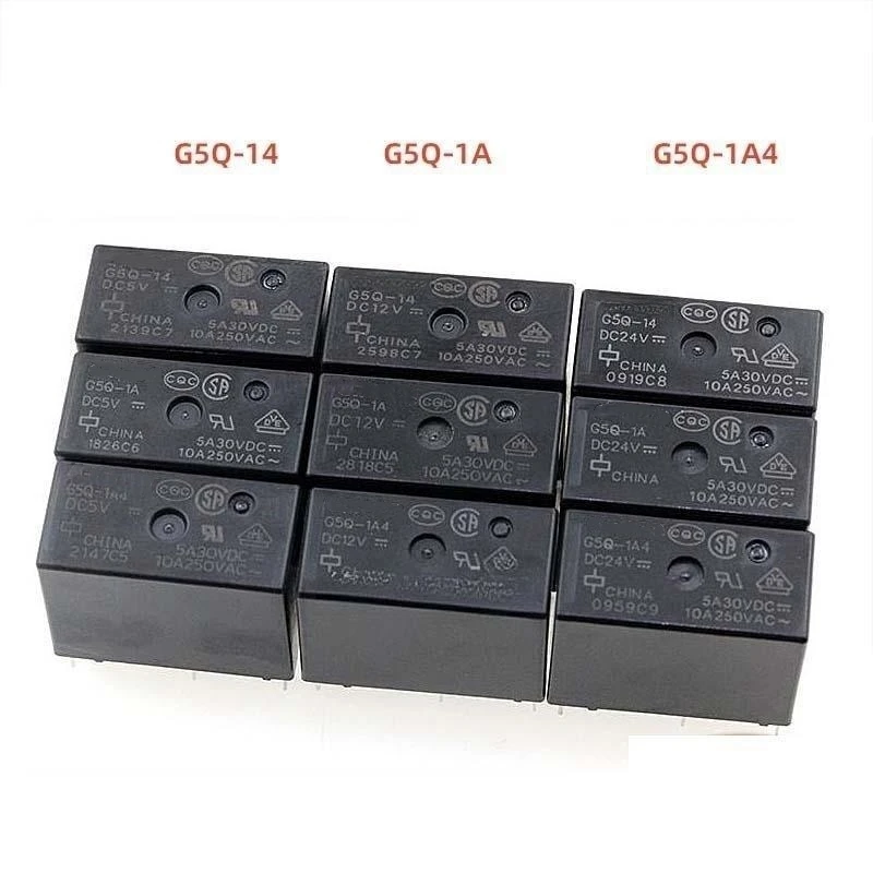 5PCS Relays G5Q-14 G5Q-1A G5Q-1A4-DC5V DC12V DC24V