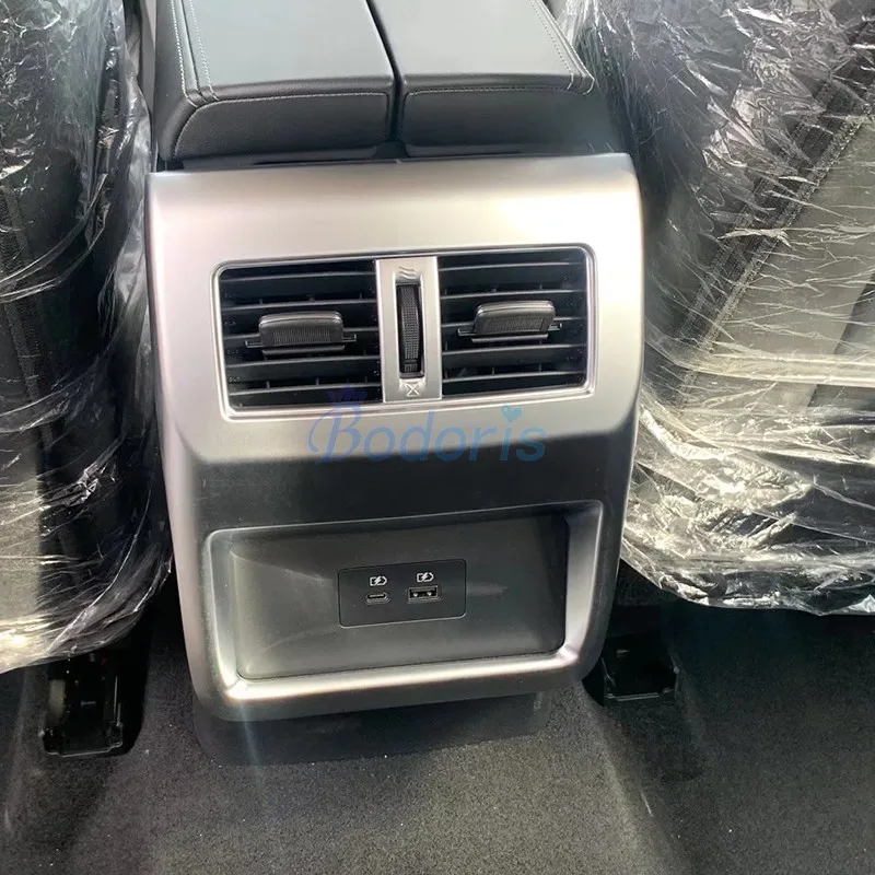 For Nissan X Trail X-Trail T33 2021 2022 Interior Rear Seat Air Conditioner Cover AC Outlet Trim Car Sticker Styling Accessories