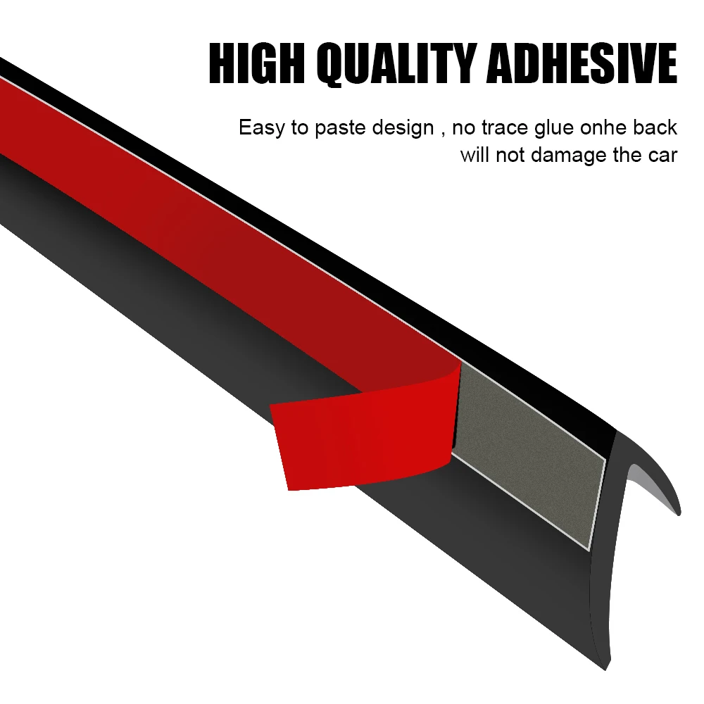 Weatherstrip Noise Insulation Car Side Window Sealing Strip Car Window Seal Strip Auto Rubber Side Window Filler V Shape