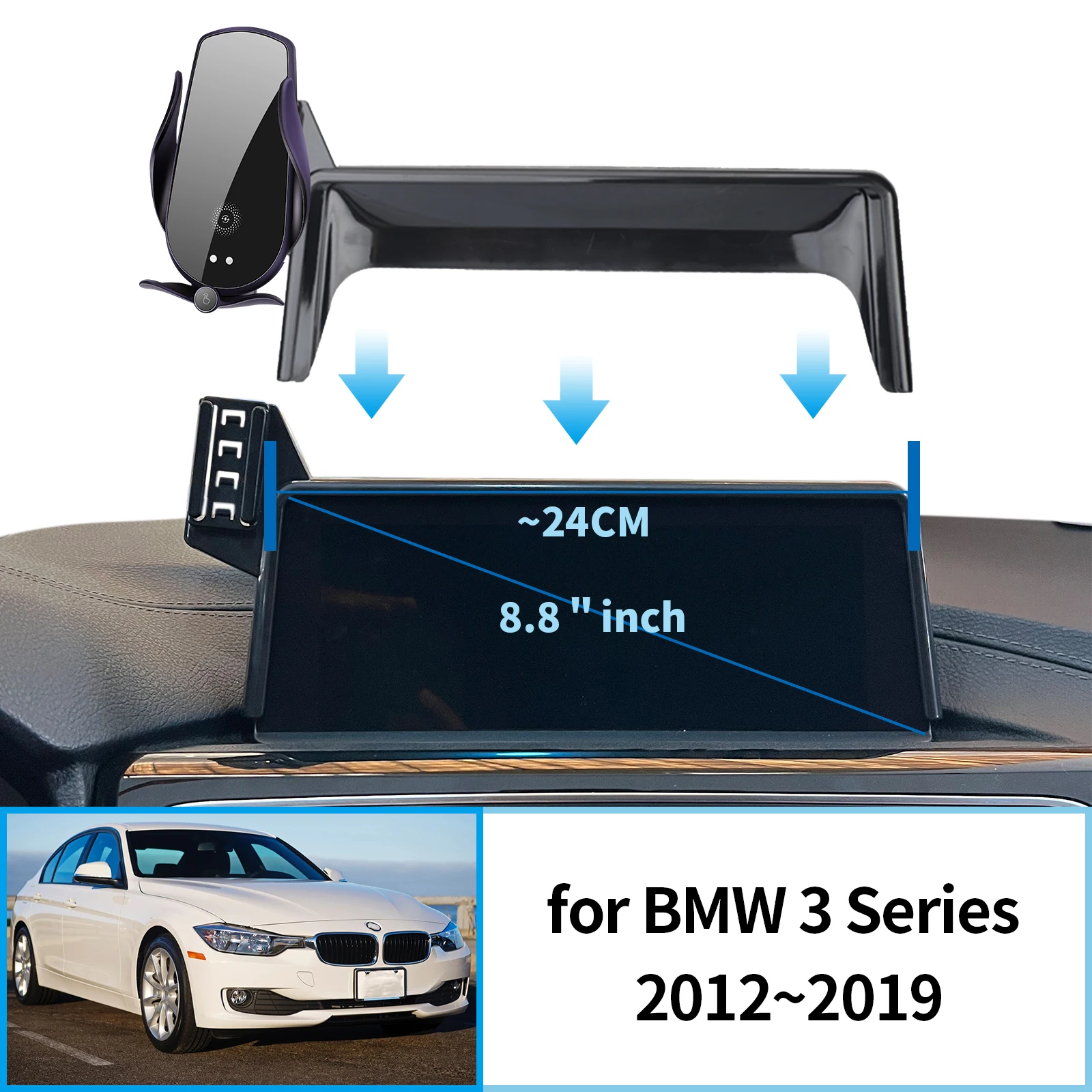 Car Mobile Phone Holder for BMW 3 Series 2012~2019 (8.8in) GPS Bracket Navigation Stand Auto Accessories