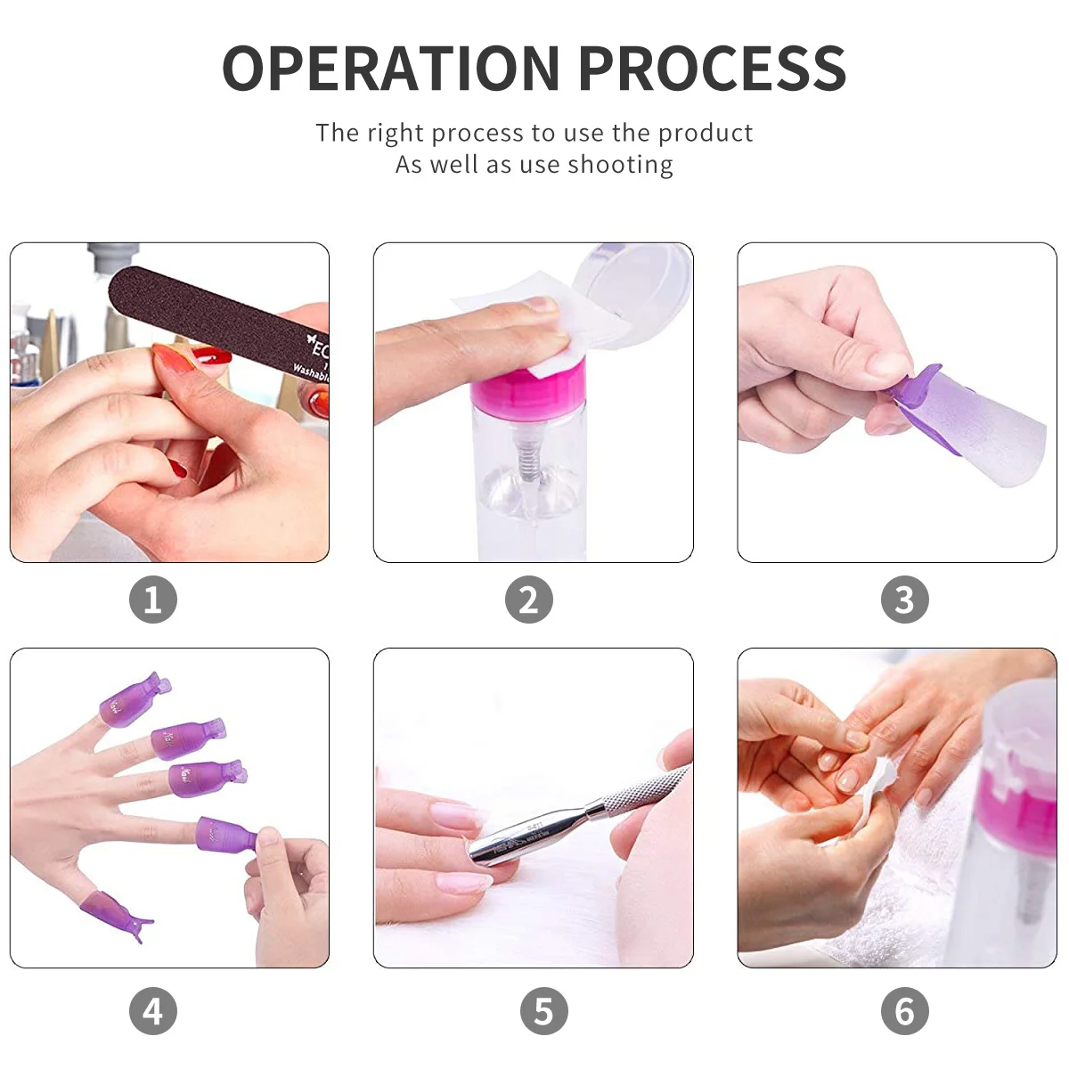 500pcs Nail Polish Wipes Removers Disposable Nail Cleaning Pads Manicure Supplies with Nail Polish Remover Bottle for Women