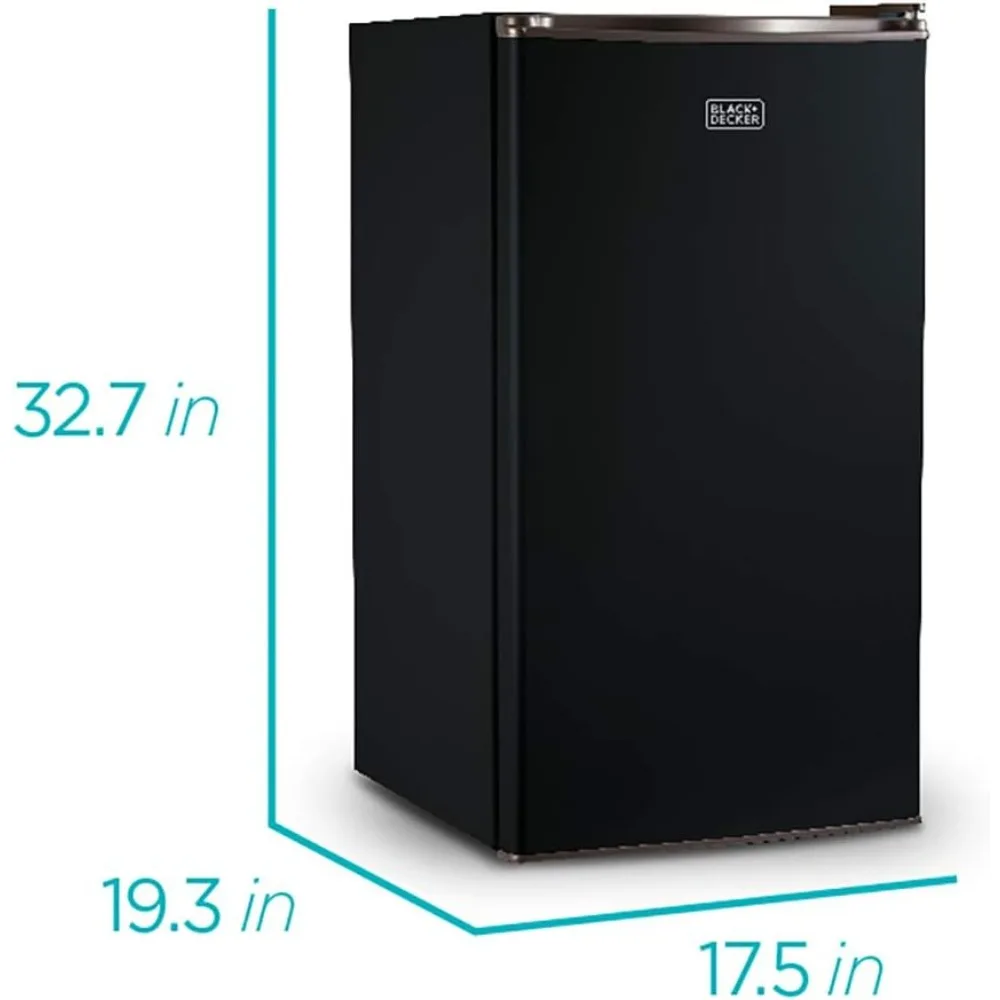 Compact Refrigerator Energy Star Single Door Mini Fridge with Freezer, 3.2 Cubic Feet