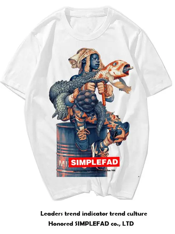 Limited Edition Hand-Drawn Graffiti T-Shirt Casual Loose Fit Short Sleeve Cotton Youth Fashion Summer Trend Couple's Wear
