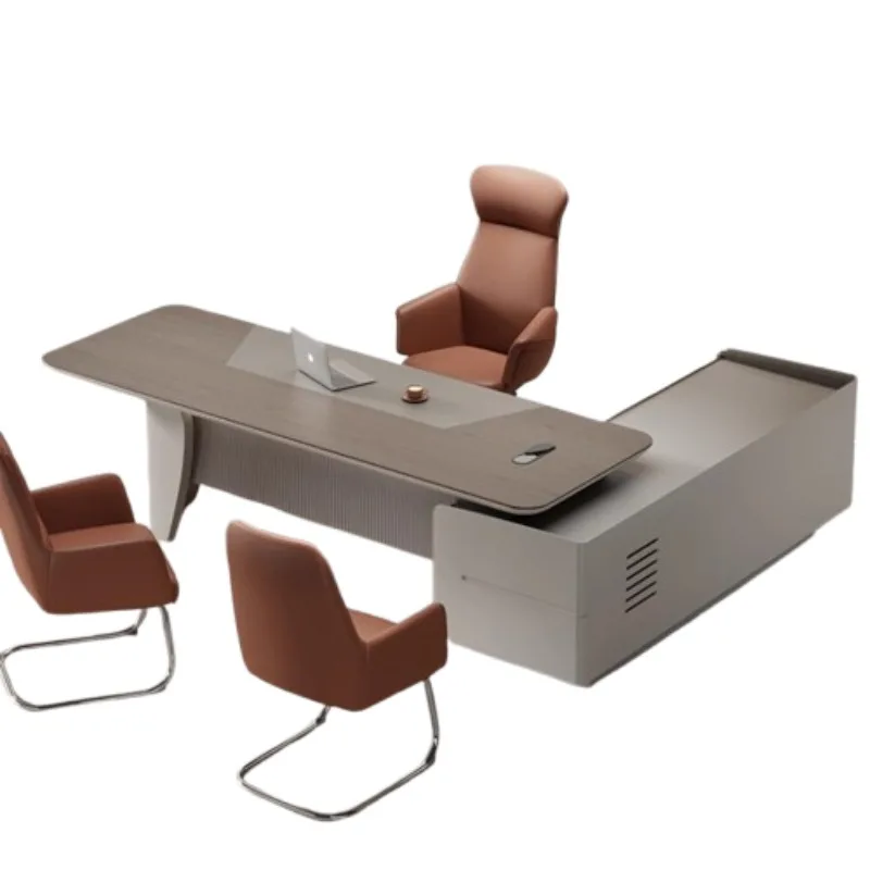 &Contemporary Gaming Office Desk Luxury Modern Design Comfortable Workspace Organizer Escritorio Home Office Use Muebles Oficina