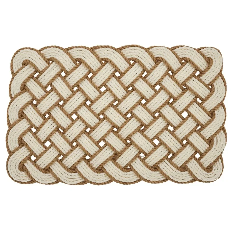 

Новый модернизированный новый тканый уличный коврик из ПВХ с завязками Pretzel, 18 x 30 дюймов