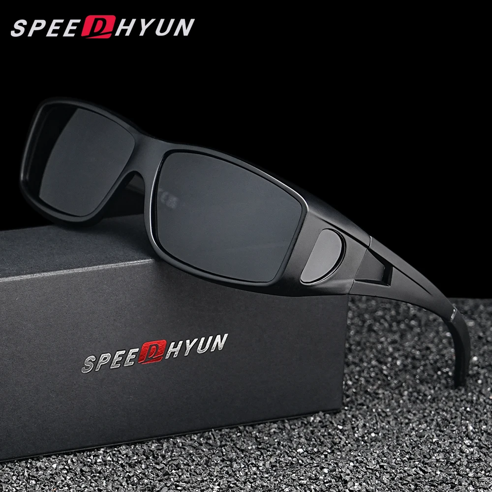 SPEEDHYUN-gafas de sol envolventes para hombre y mujer, lentes de sol antideslumbrantes con visión nocturna, protección UV400, para conducir, deportivas
