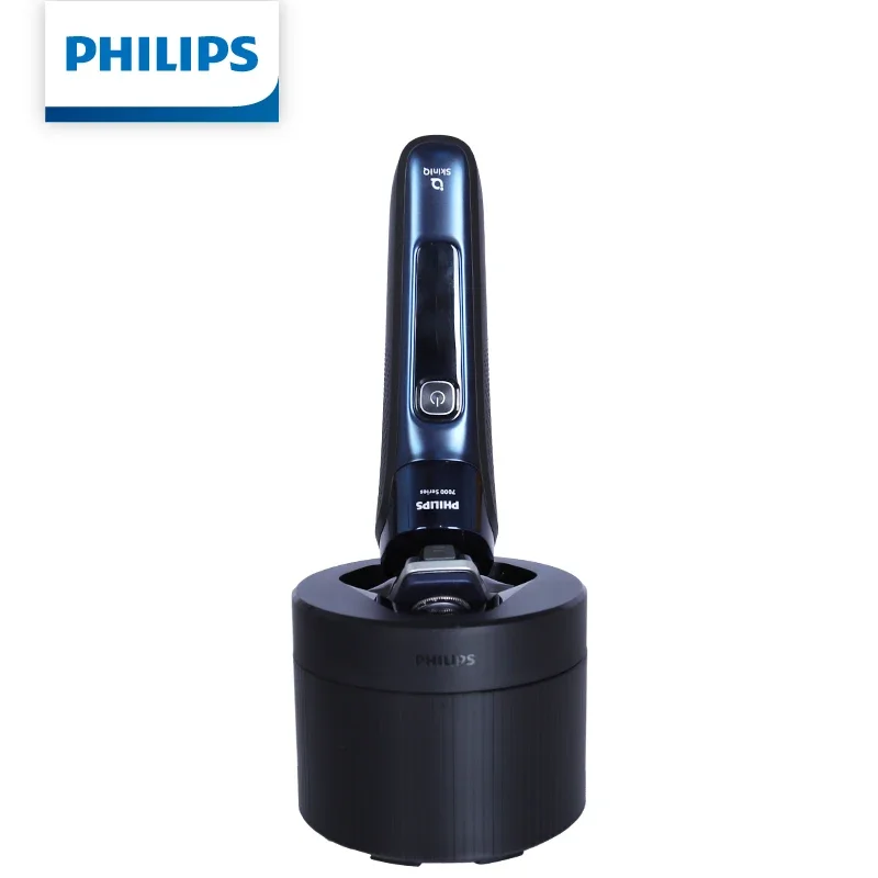 Philips S7000 Series S7885/50 Electric Shaver SkinIQ Beard Sensor Flex Heads App Connected With Trimmer with Cleaning Station