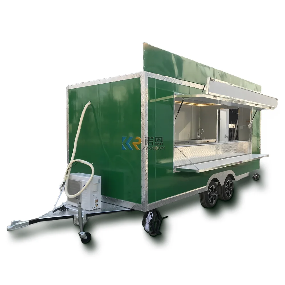 2023 Retail Food Trailer For Usa Truck Vintage With Engine Crepe Fast Fully Equipped USA Standards Food Trailers